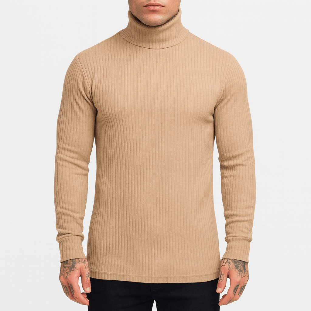 Elarova | Gerippter Rollkragenpullover
