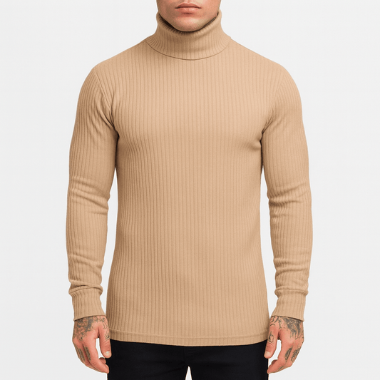 Elarova | Gerippter Rollkragenpullover