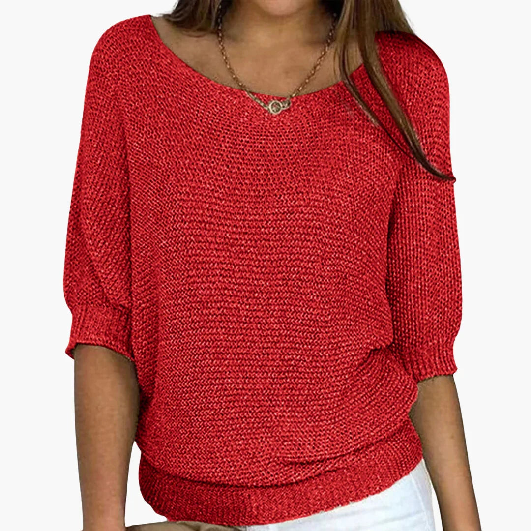 Elarova | Gerippter Strickpullover für Damen