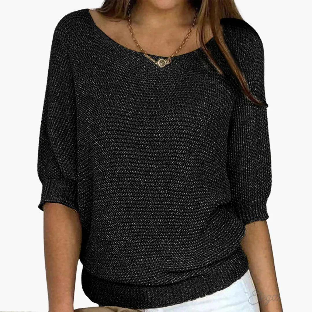 Elarova | Gerippter Strickpullover für Damen