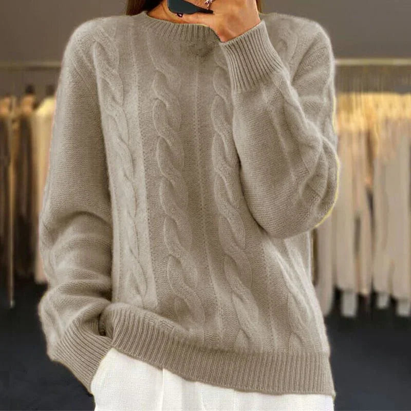 Elarova | Gerippter Strickpullover für Damen