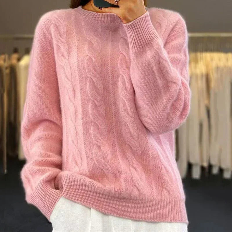 Elarova | Gerippter Strickpullover für Damen