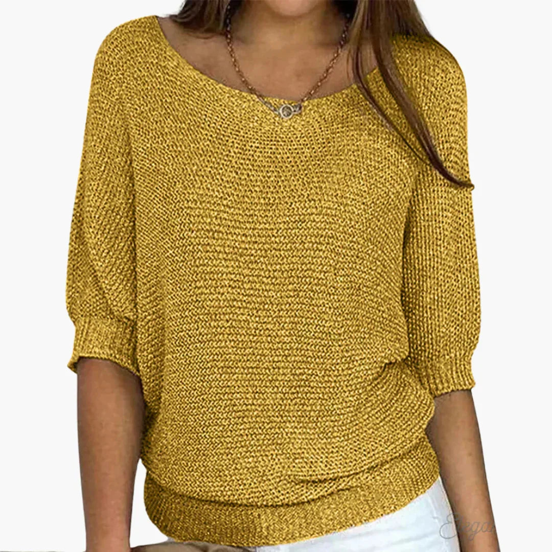 Elarova | Gerippter Strickpullover für Damen