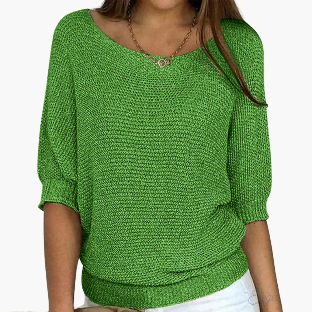 Elarova | Gerippter Strickpullover für Damen
