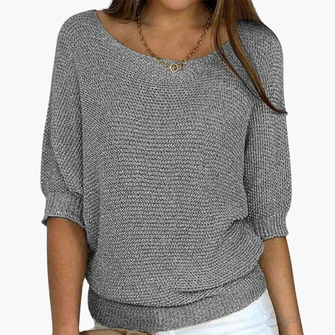 Elarova | Gerippter Strickpullover für Damen