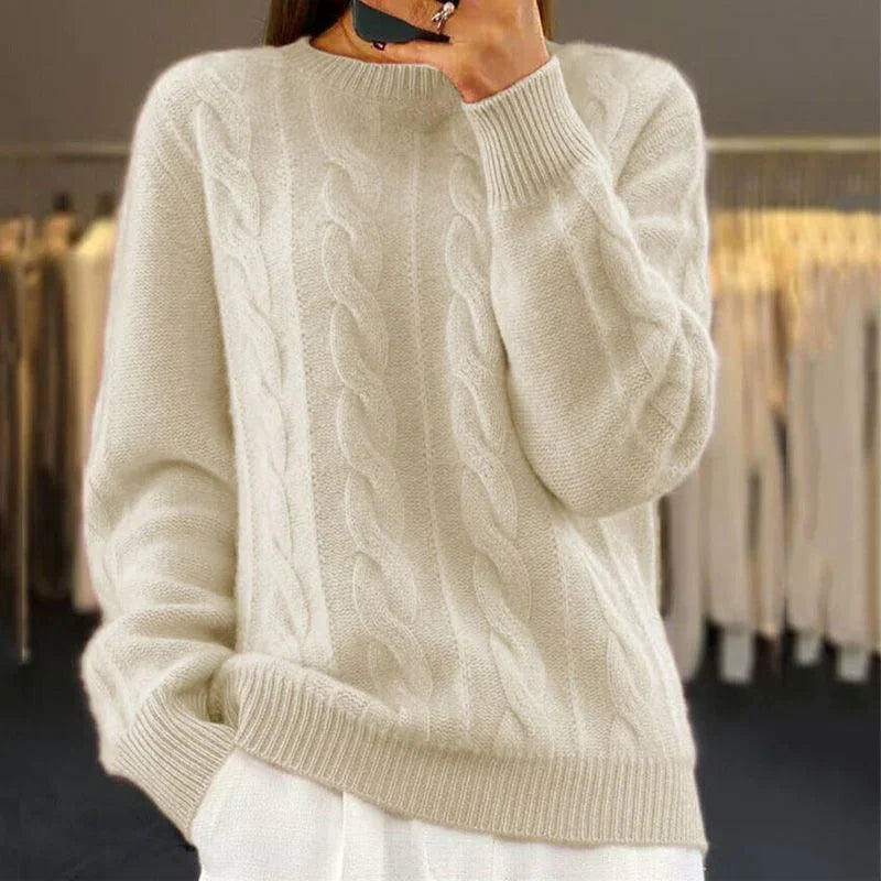 Elarova | Gerippter Strickpullover für Damen