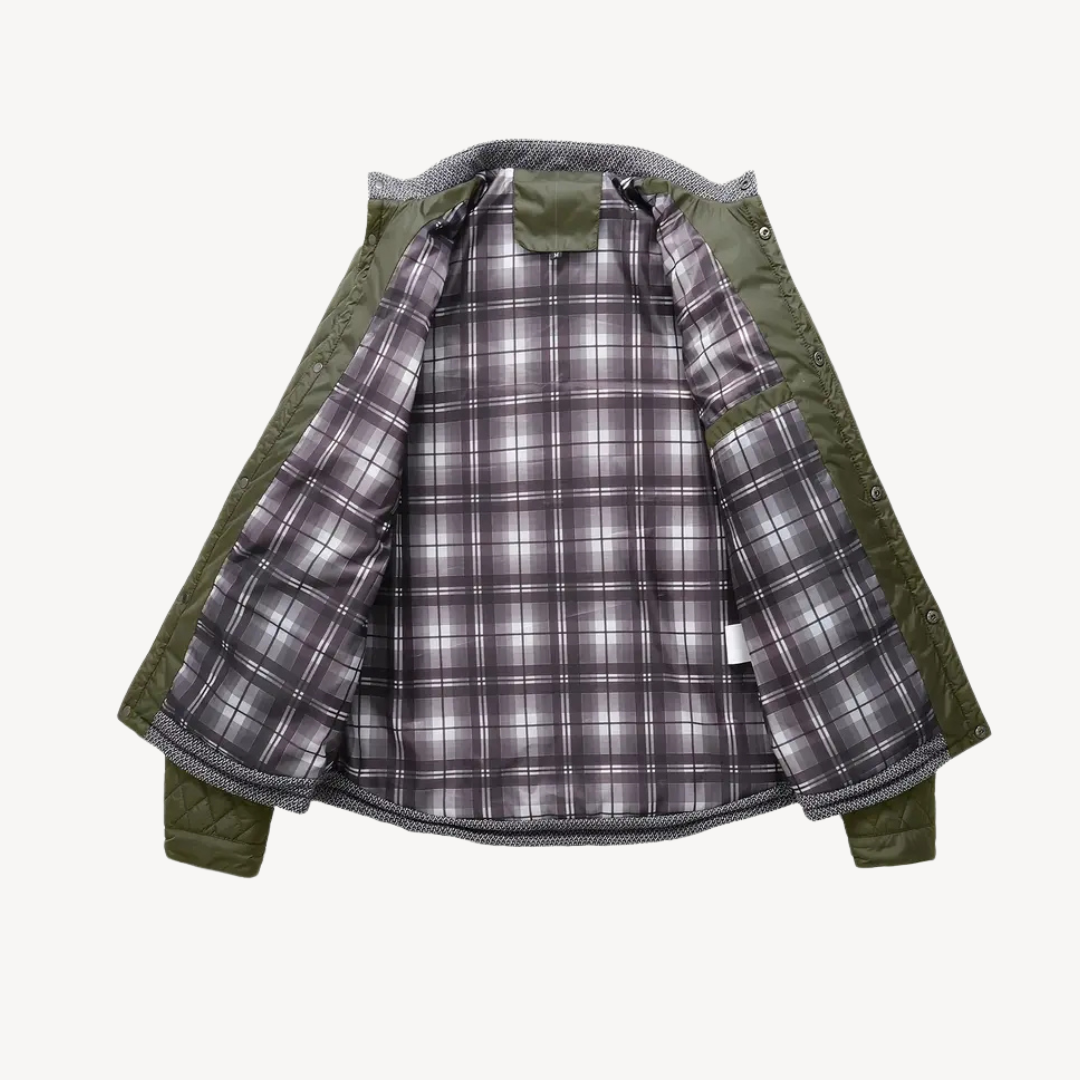 Elarova | Gesteppte Colorblock-Jacke für Herren