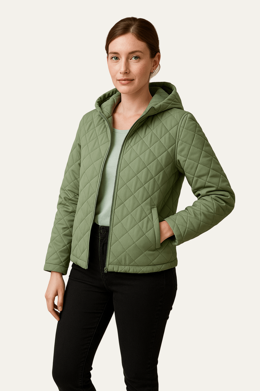 Elarova | Gesteppte Damen-Kapuzenjacke