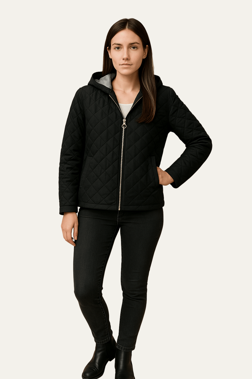 Elarova | Gesteppte Damen-Kapuzenjacke