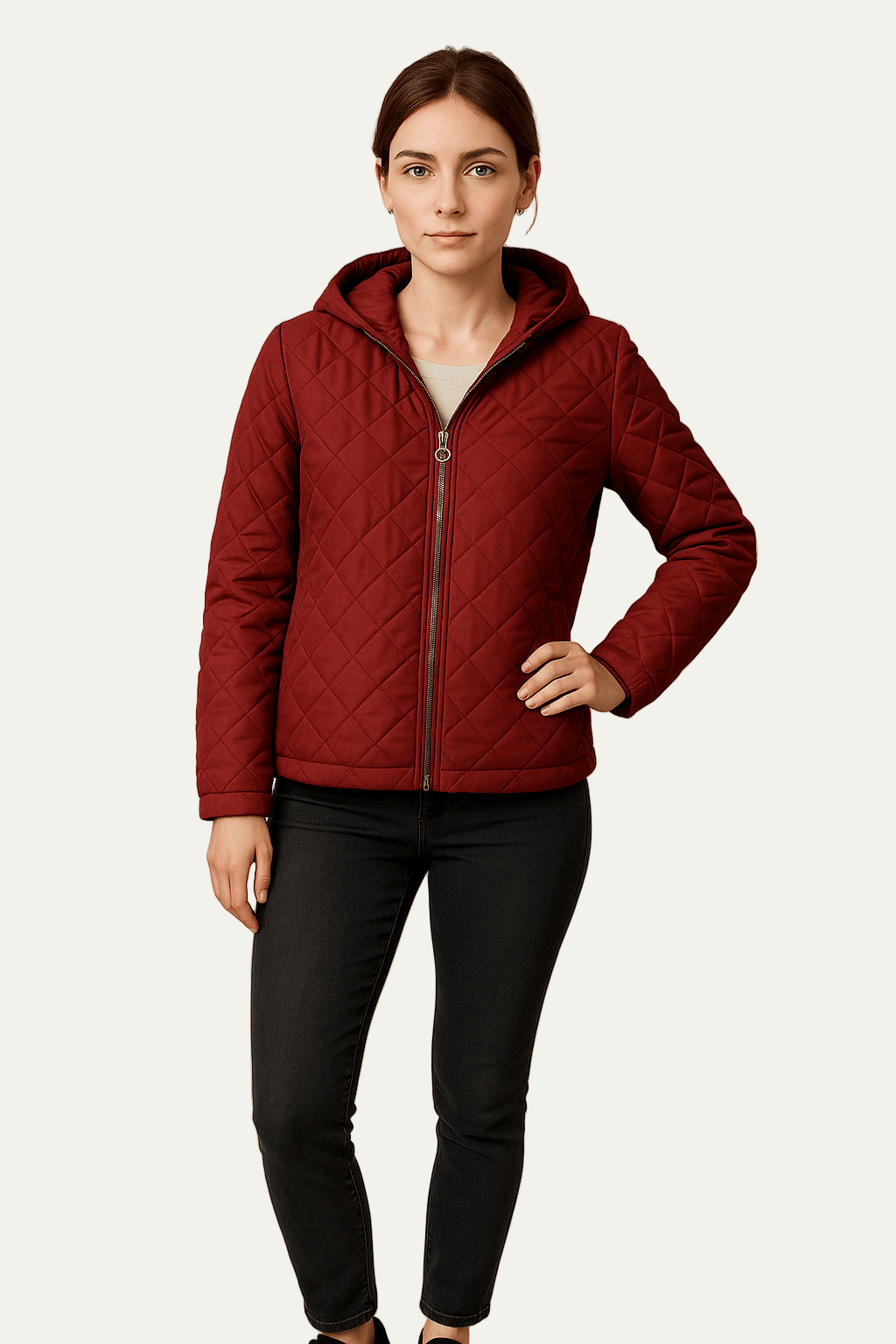 Elarova | Gesteppte Damen-Kapuzenjacke