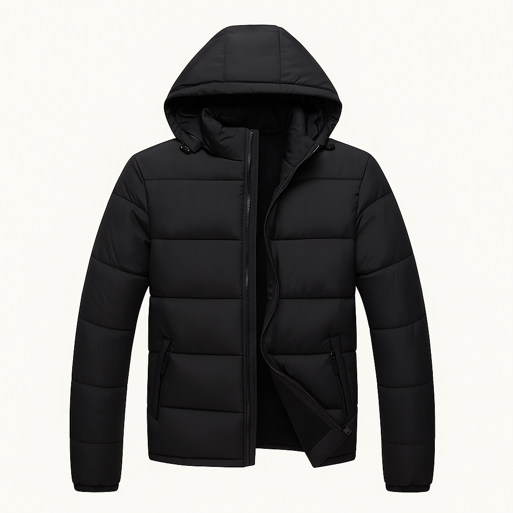 Elarova | Gesteppte Herren-Pufferjacke mit Kapuze