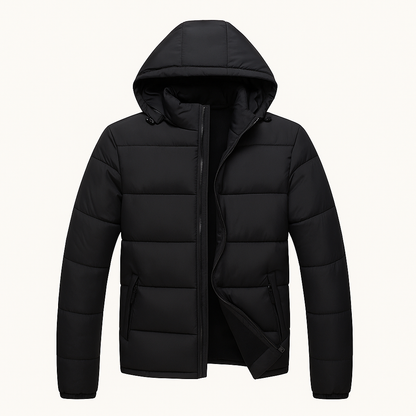 Elarova | Gesteppte Herren-Pufferjacke mit Kapuze