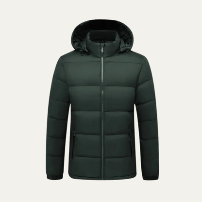 Elarova | Gesteppte Herren-Pufferjacke mit Kapuze