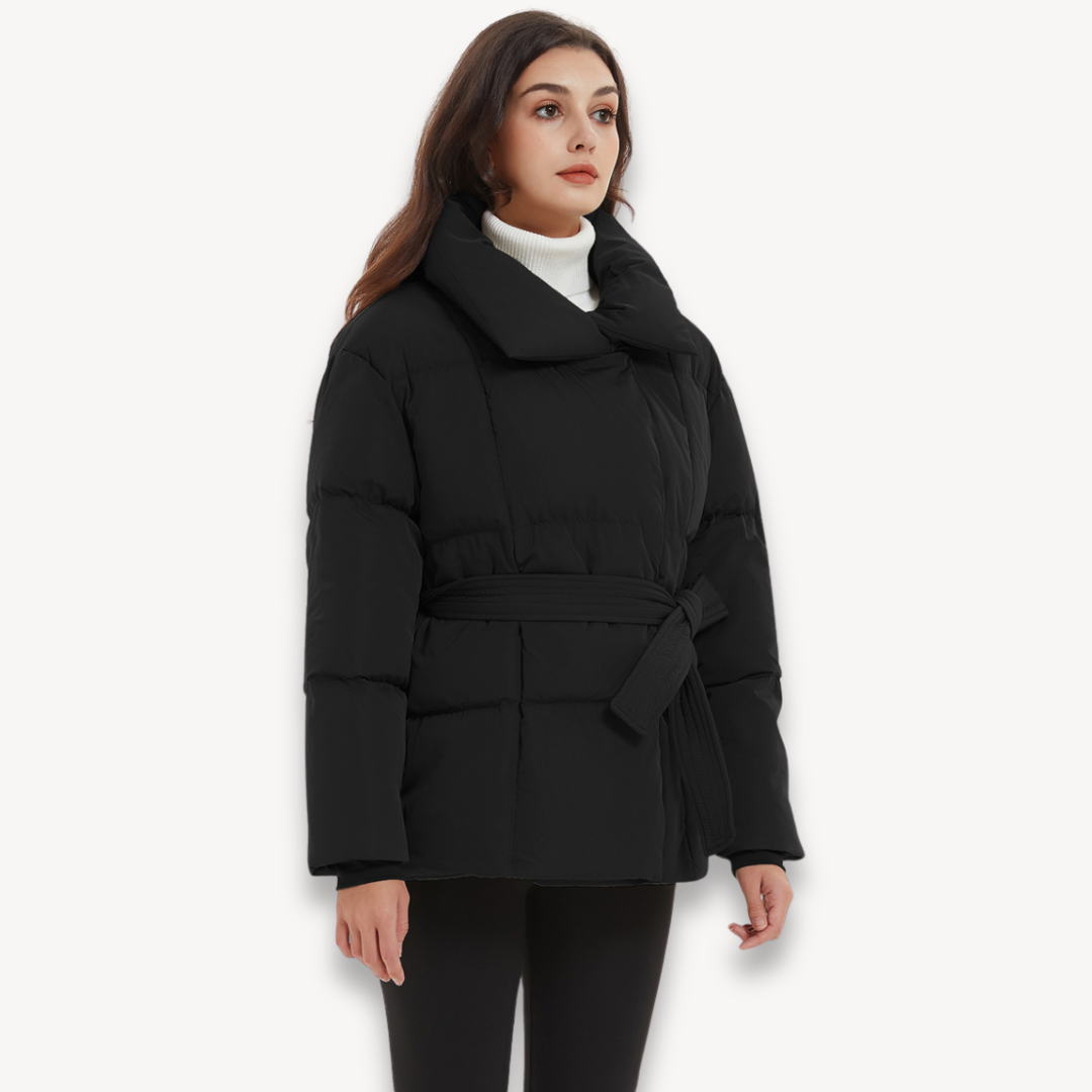 Elarova | Gesteppte Pufferjacke mit Gürtel für Damen