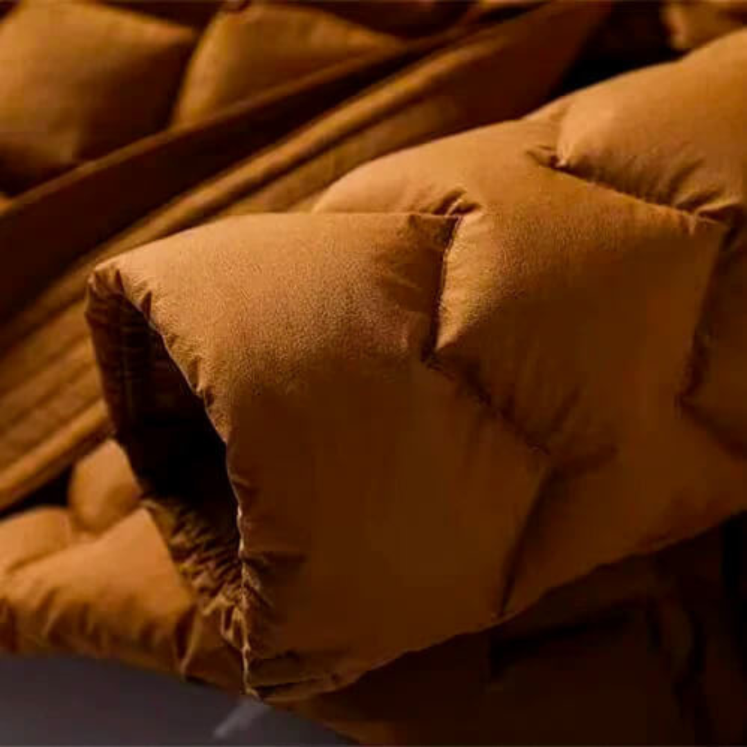 Elarova | Gesteppte Pufferjacke mit Gürtel für Damen