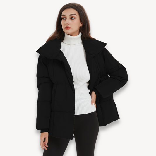 Elarova | Gesteppte Pufferjacke mit Gürtel für Damen