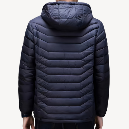 Elarova | Gesteppte Pufferjacke mit Kapuze für Herren