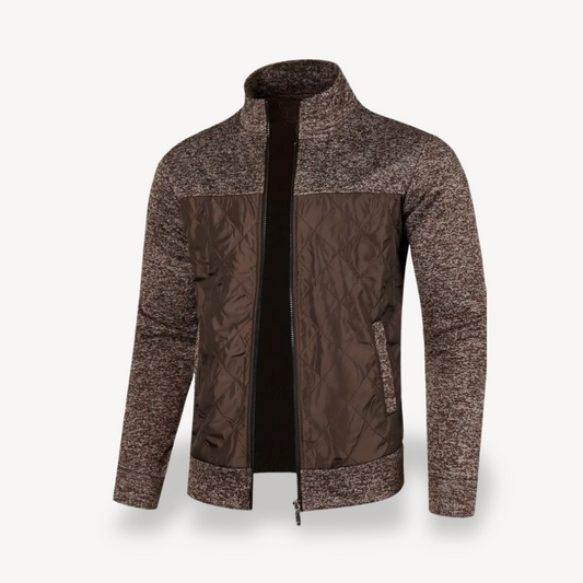 Elarova | Gesteppte, wattierte Reißverschlussjacke für Herren