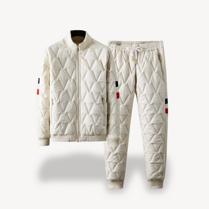 Elarova | Gestepptes Herren-Set aus Jacke und Hose