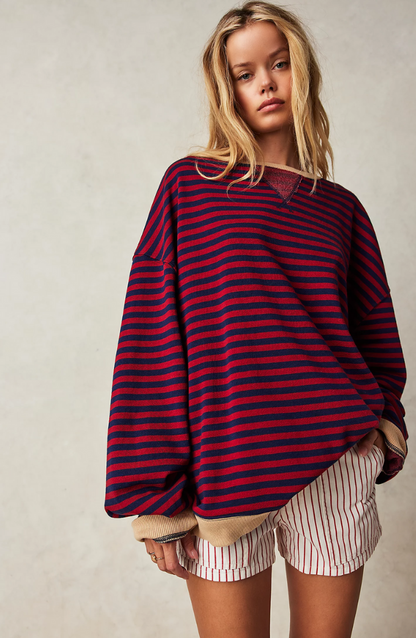 Elarova | Gestreifte Damenpullover