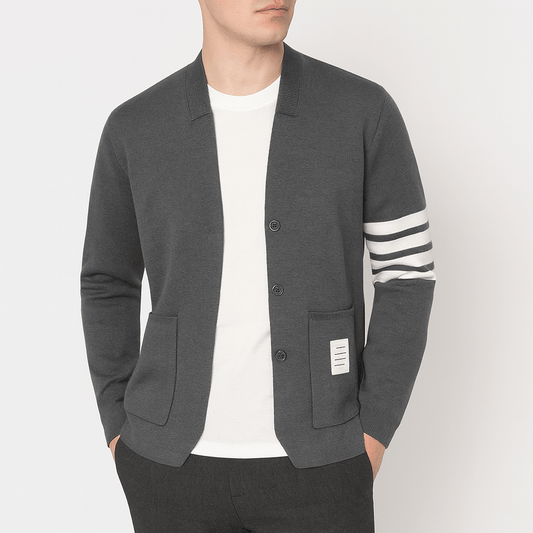 Elarova | Gestreifte Strickjacke