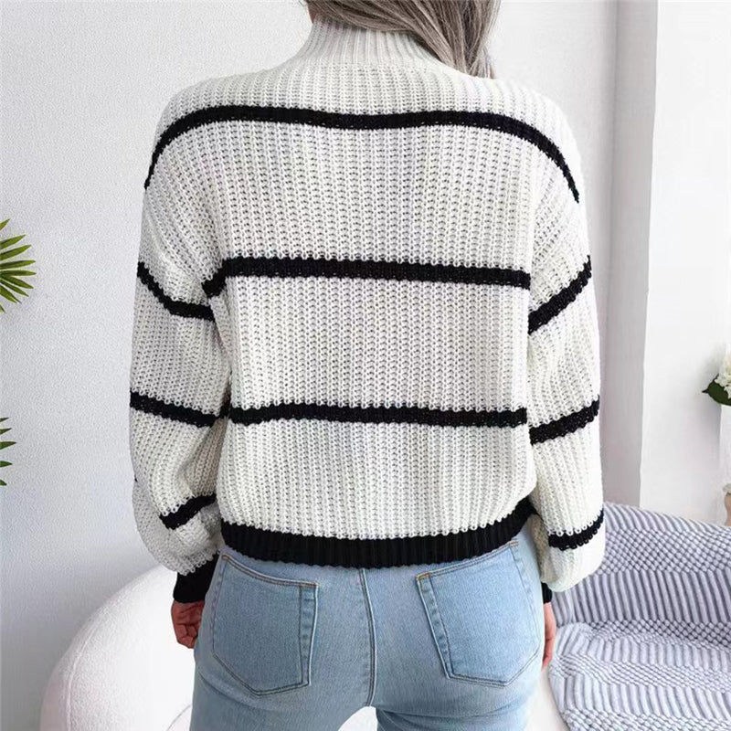 Elarova | Gestreifte Strickpullover Für Frauen