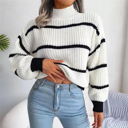 Elarova | Gestreifte Strickpullover Für Frauen