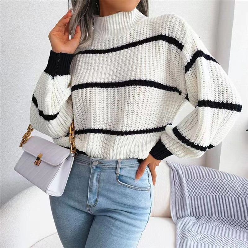 Elarova | Gestreifte Strickpullover Für Frauen