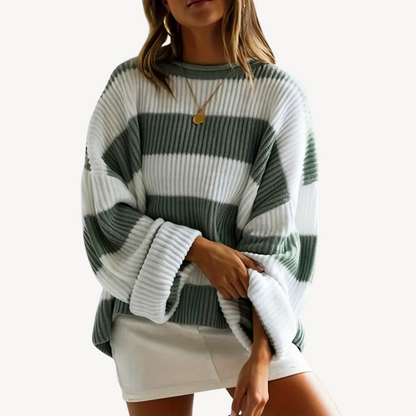 Elarova | Gestreifter Oversize-Pullover für Damen