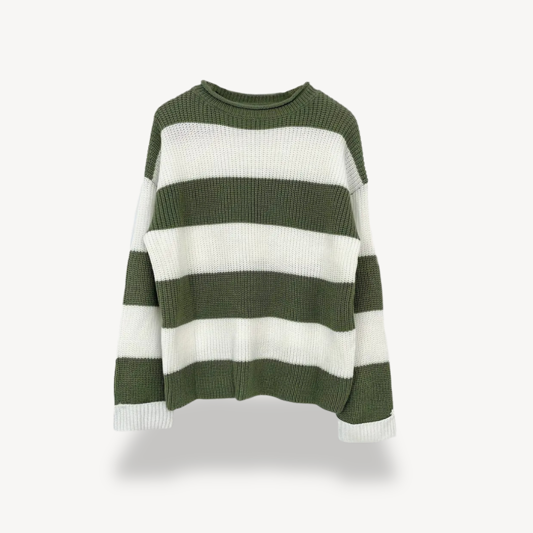 Elarova | Gestreifter Oversize-Pullover für Damen