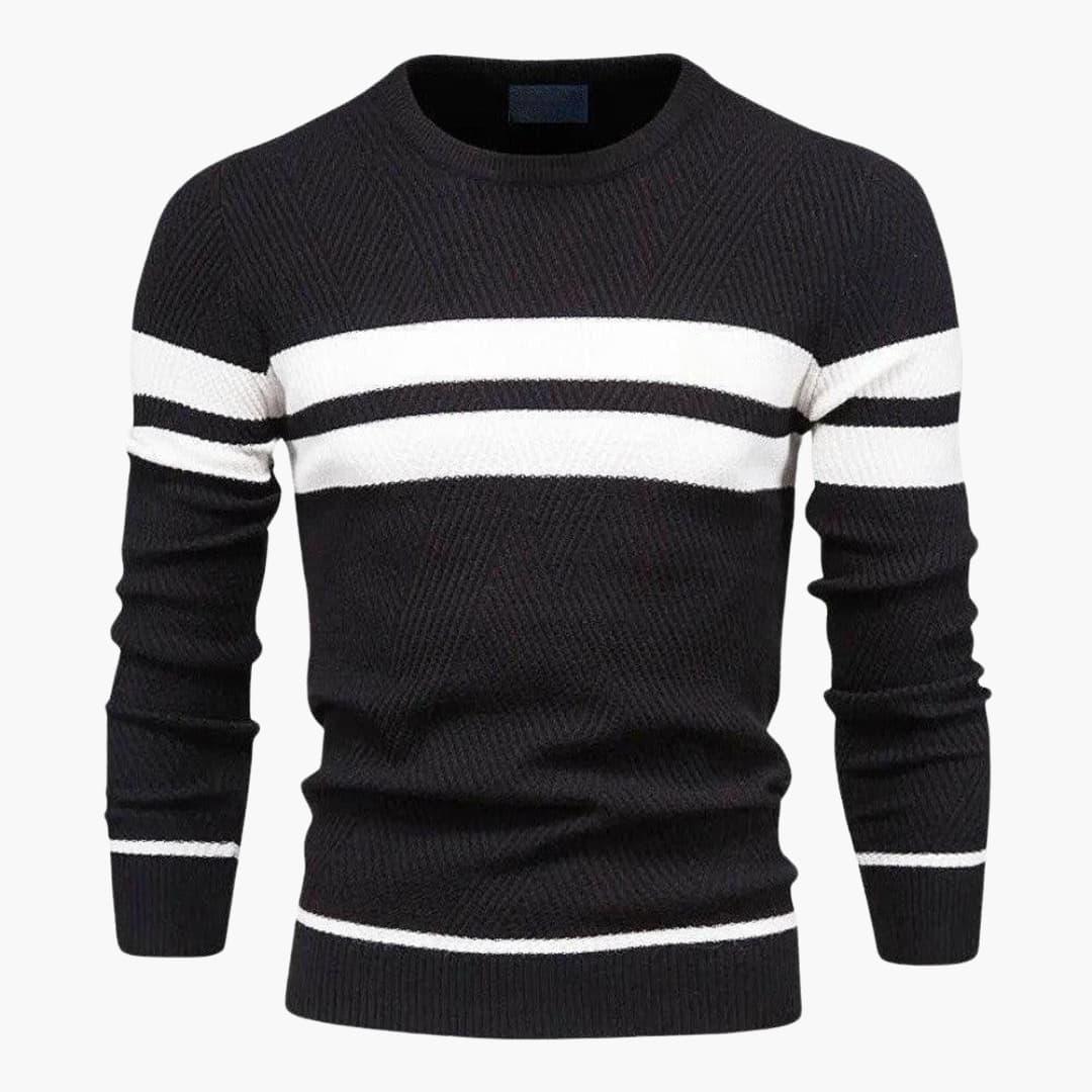 Elarova | Gestreifter Pullover für Herren