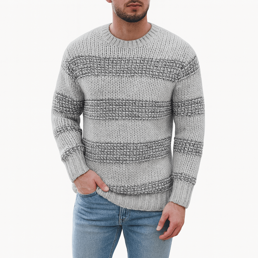Elarova | Gestreifter Strickpullover
