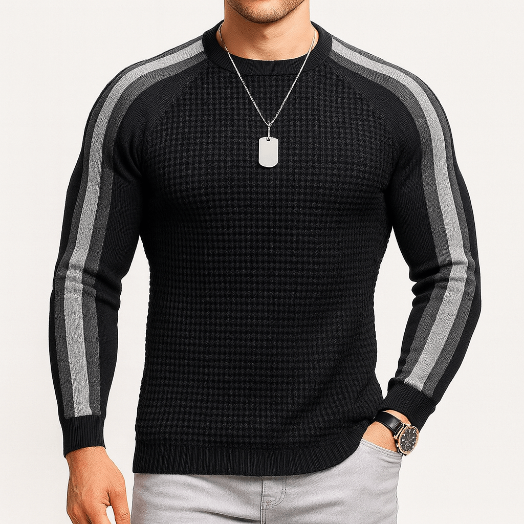 Elarova | Gestreifter Strickpullover