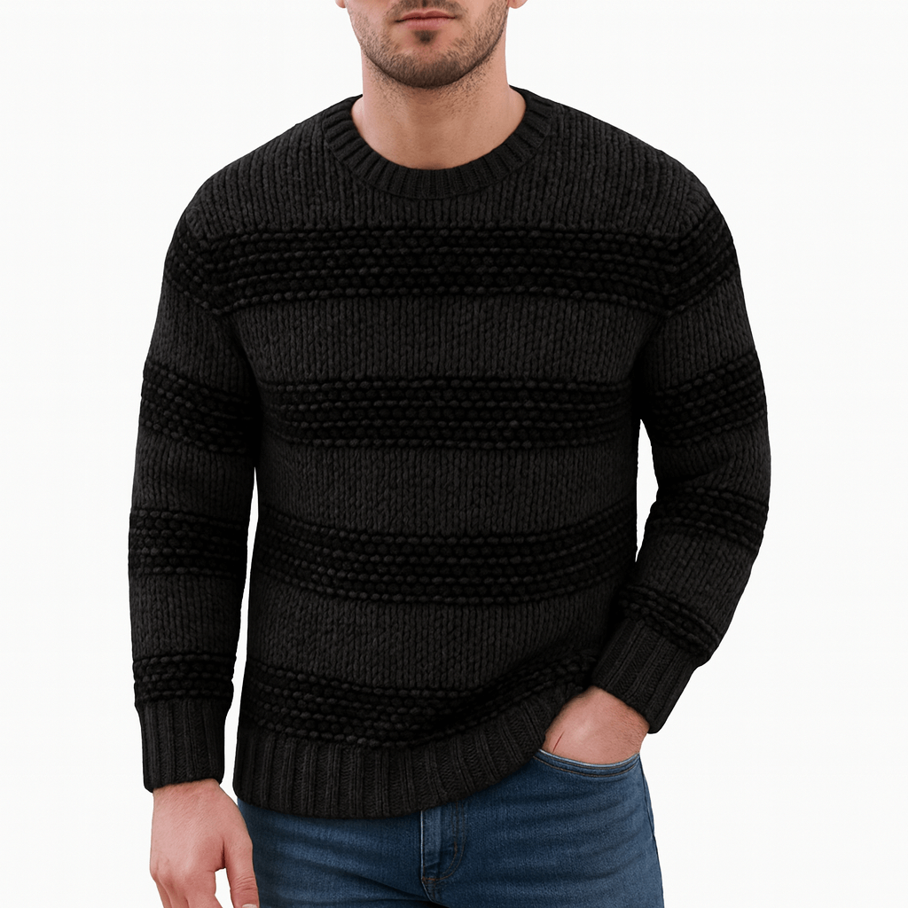 Elarova | Gestreifter Strickpullover