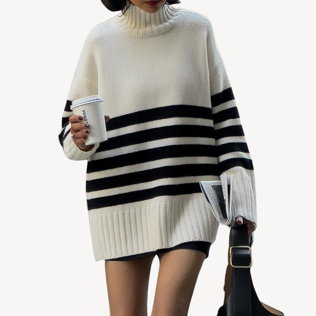 Elarova | Gestreifter Strickpullover für Damen