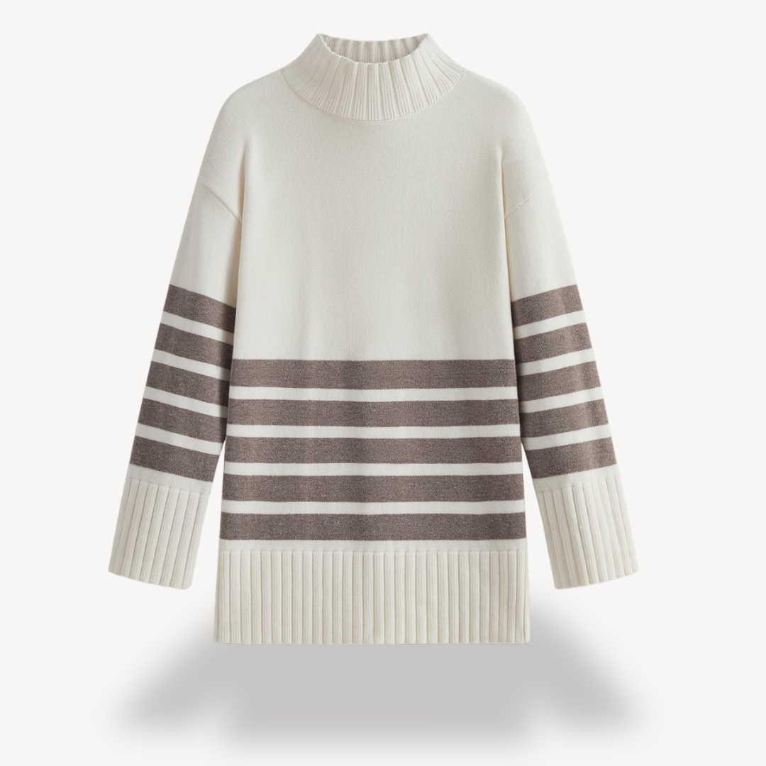 Elarova | Gestreifter Strickpullover für Damen