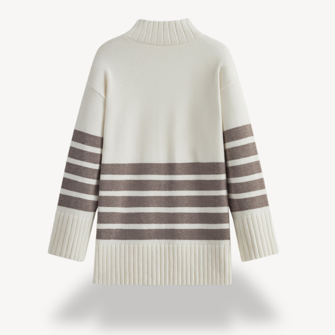 Elarova | Gestreifter Strickpullover für Damen