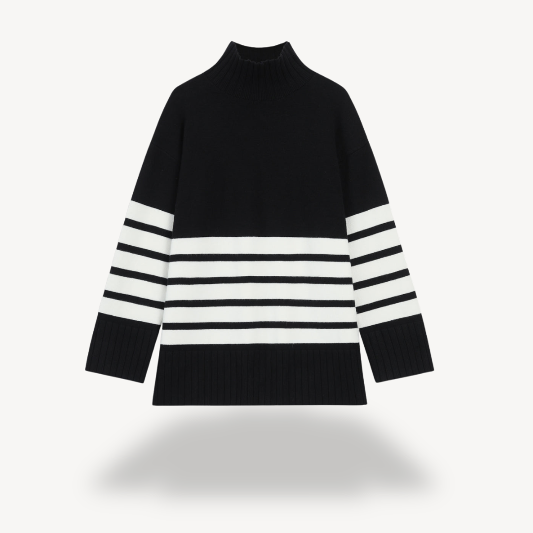 Elarova | Gestreifter Strickpullover für Damen