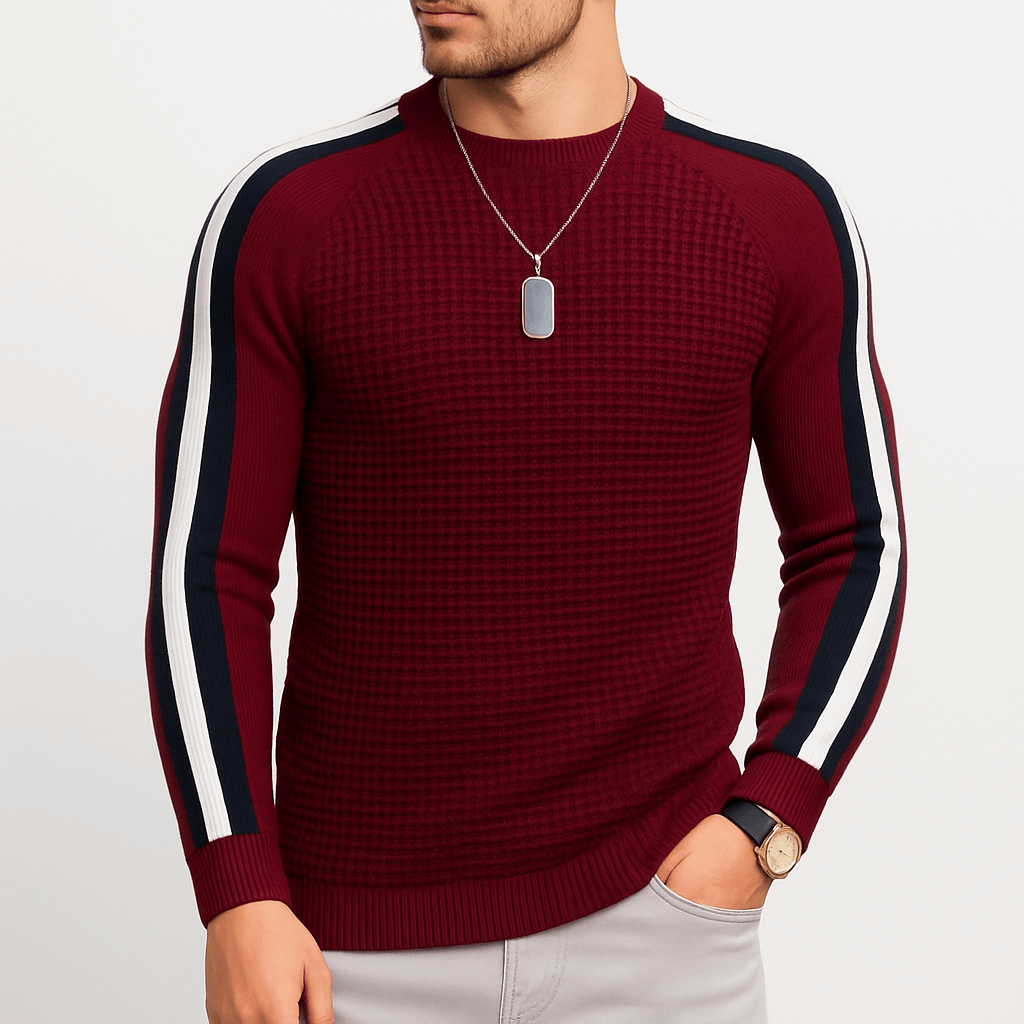 Elarova | Gestreifter Strickpullover