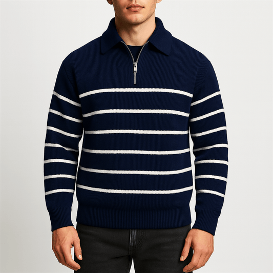 Elarova | Gestreifter nautischer Pullover