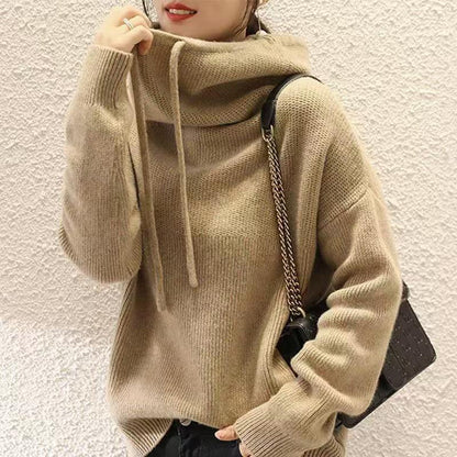 Elarova | Gestrickter Kapuzenpullover