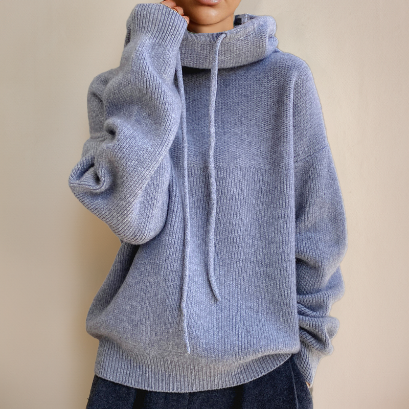 Elarova | Gestrickter Kapuzenpullover