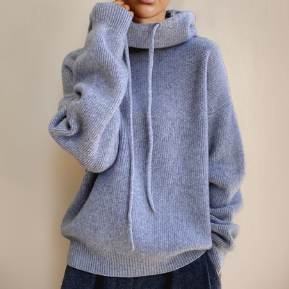 Elarova | Gestrickter Kapuzenpullover