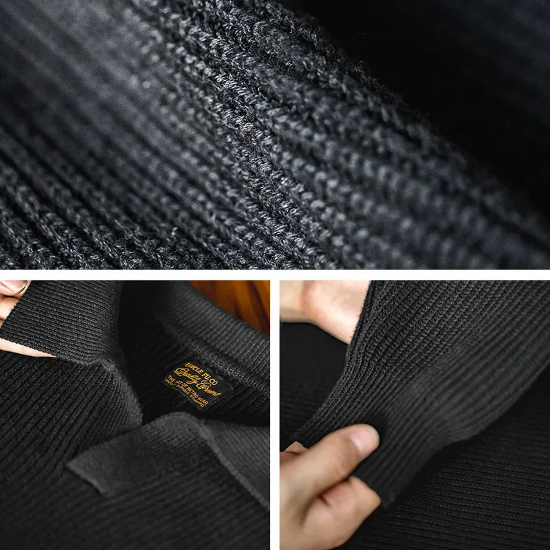 Elarova | Gestrickter Polopullover für Herren