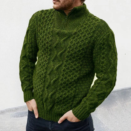 Elarova | Gestrickter Rollkragenpullover für Herren
