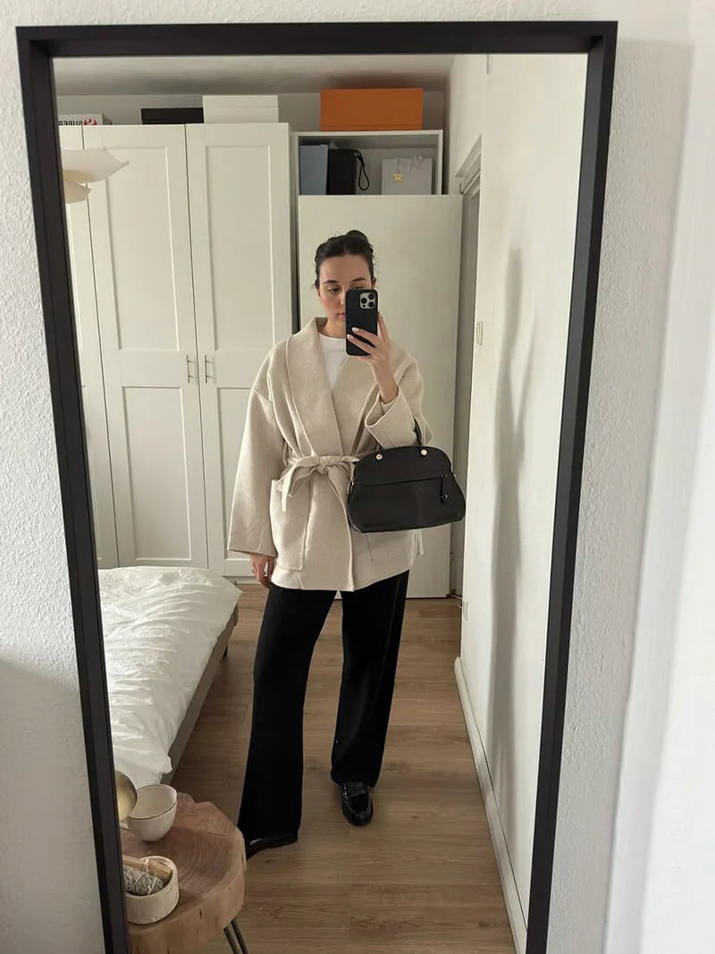 Elarova | Gestrickter Wickelcardigan für Damen
