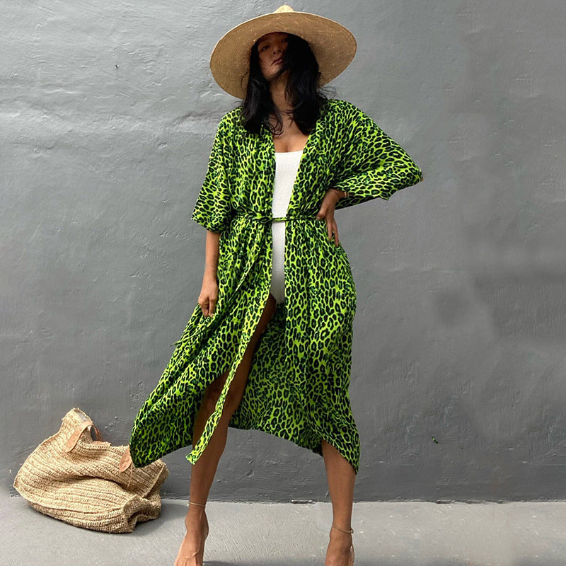 Elarova | Glamouröse Sonnenschutz Resort Strandkleid Cover Up