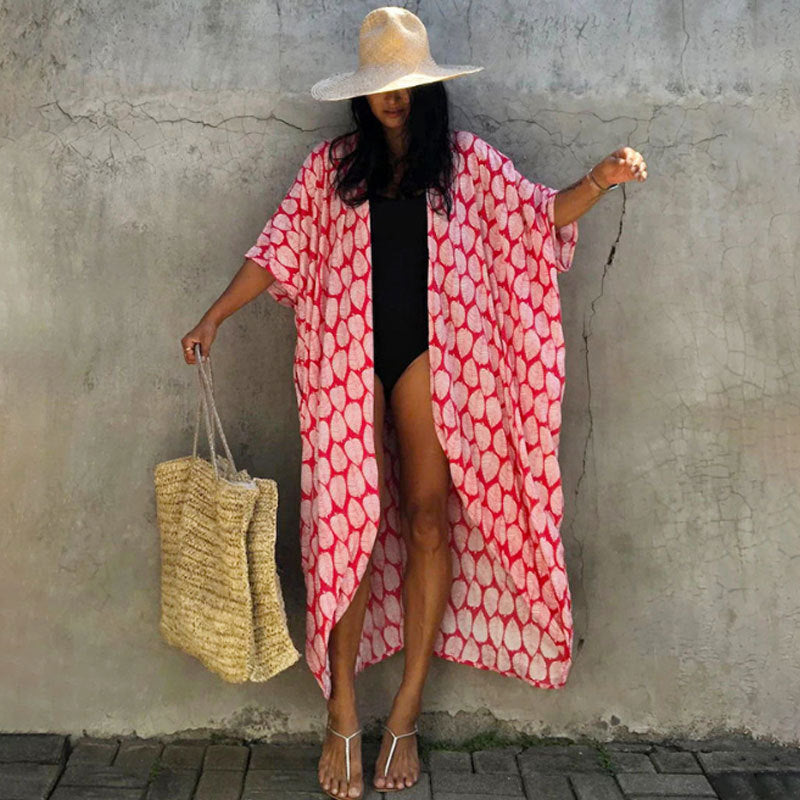 Elarova | Glamouröse Sonnenschutz Resort Strandkleid Cover Up