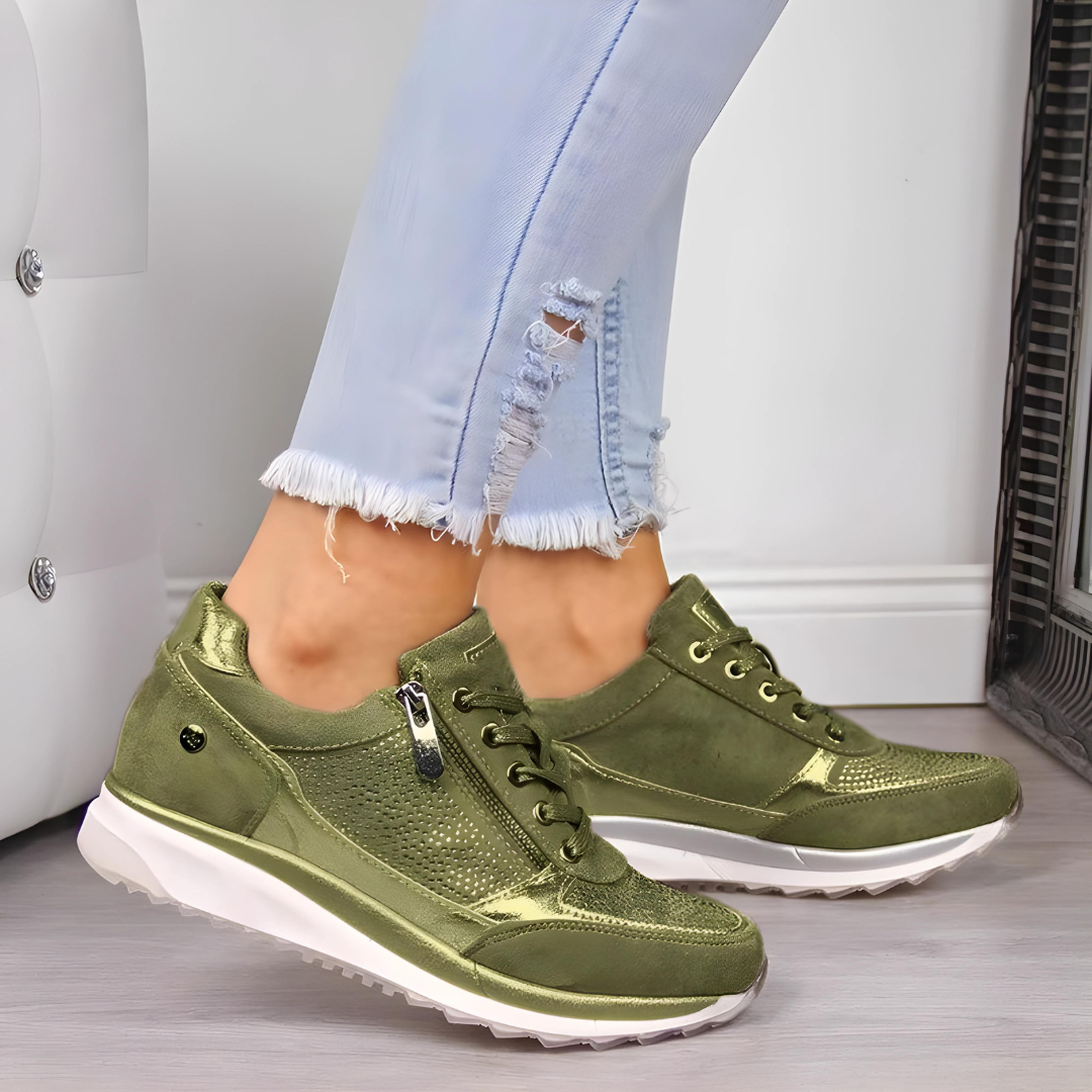 Elarova | Glamouröse bequeme Casual Sneakers | Sportlichschicke Sneaker