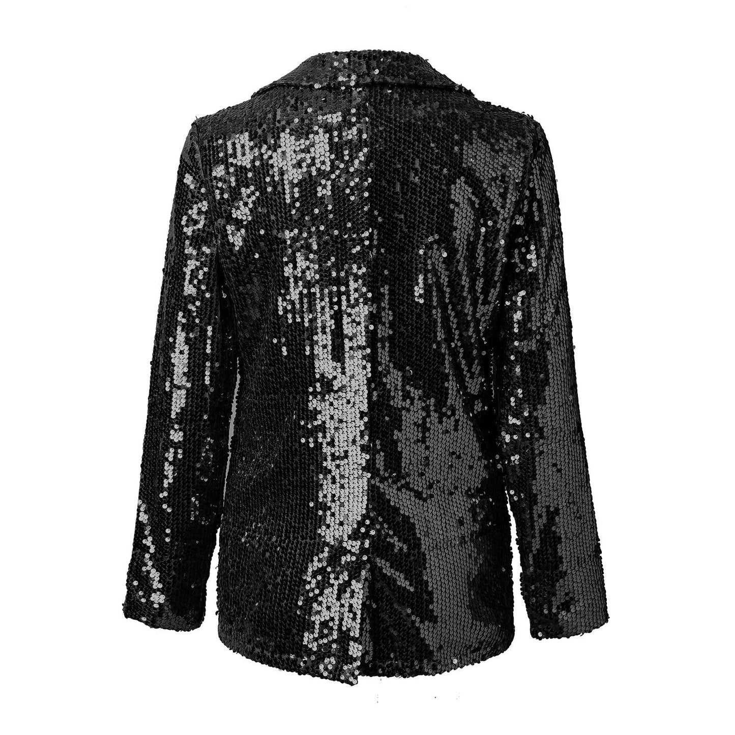 Elarova | Glamouröser Pailletten-Blazer